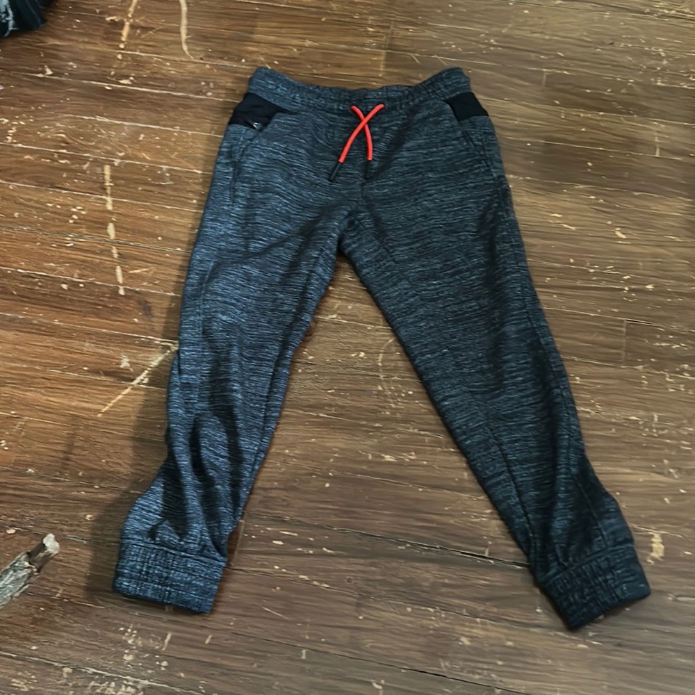 All in motion charcoal joggers with red drawstring